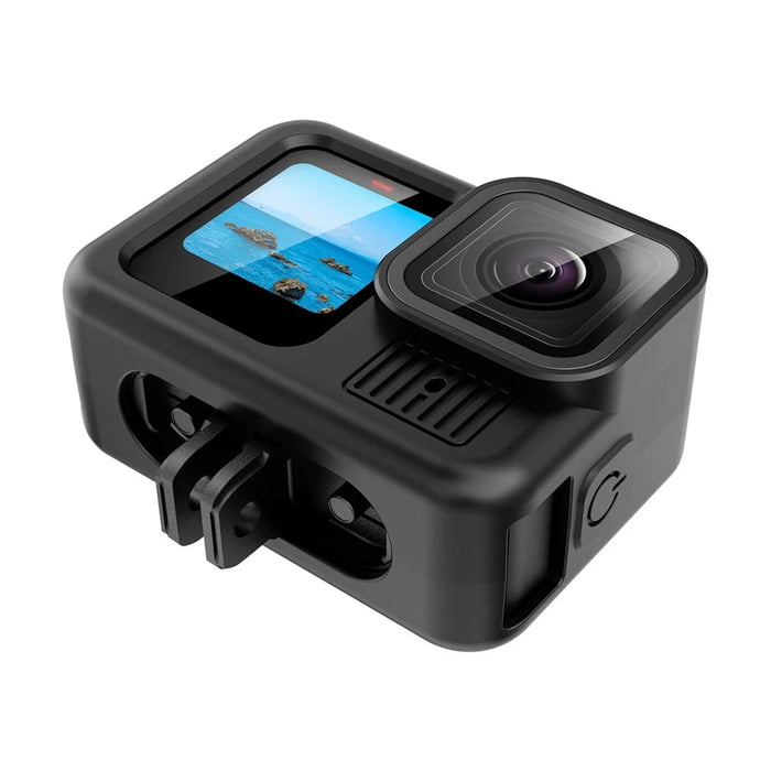 PULUZ PU949B For GoPro HERO13 Black Silicone Protective Case Charging Side Cover Set with Hand Strap and Lens Cap - 4