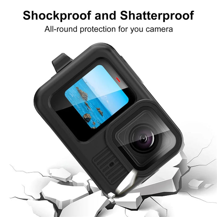 PULUZ PU949B For GoPro HERO13 Black Silicone Protective Case Charging Side Cover Set with Hand Strap and Lens Cap - 6