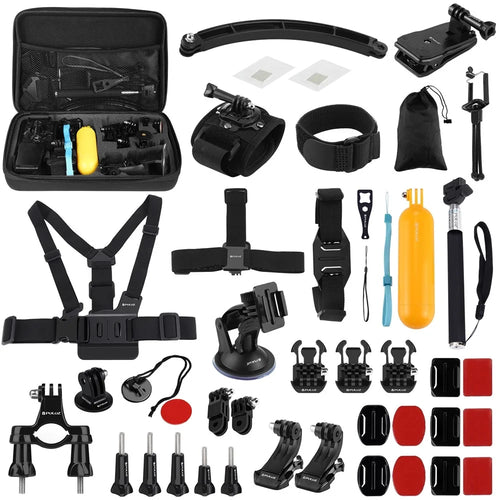 PULUZ PKT39 50 in 1 Combo Kits with Storage Case for GoPro HERO11 Black / HERO10 Black / HERO9 Black / HERO8 Black / HERO7 - 1