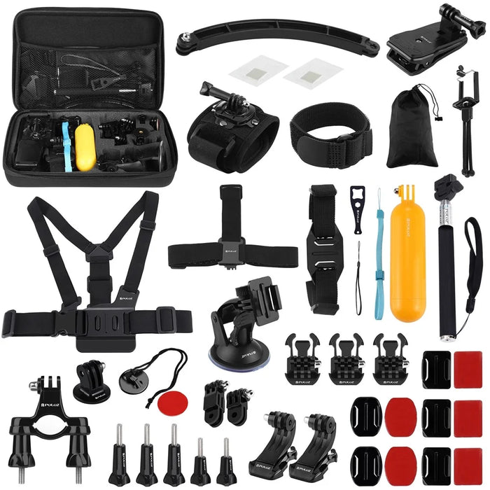 PULUZ PKT39 50 in 1 Combo Kits with Storage Case for GoPro HERO11 Black / HERO10 Black / HERO9 Black / HERO8 Black / HERO7 - 1