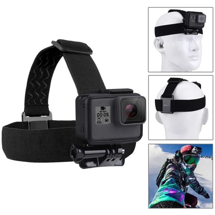 PULUZ PKT10 45 in 1 Kit for GoPro Action Camera Large Storage Case Chest Mount Head Strap Floating Handle Set - 6