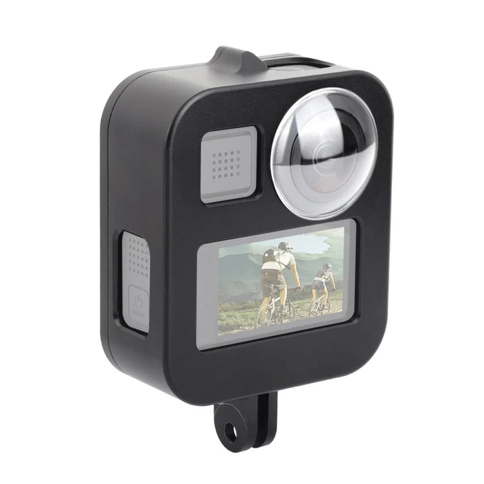 PULUZ PU439B For GoPro MAX Action Camera Housing Shell Anti Scratch Metal Protective Cage with Lens Cap - 1