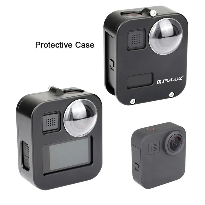 PULUZ PU439B For GoPro MAX Action Camera Housing Shell Anti Scratch Metal Protective Cage with Lens Cap - 3