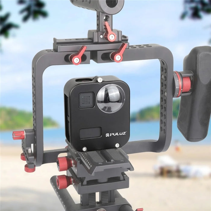 PULUZ PU439B For GoPro MAX Action Camera Housing Shell Anti Scratch Metal Protective Cage with Lens Cap - 6