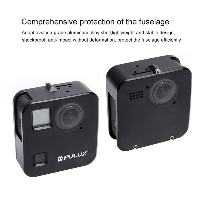 PULUZ PU442B For GoPro Fusion Aluminum Alloy Cage Scratch Resistant Action Camera Protective Case - 4