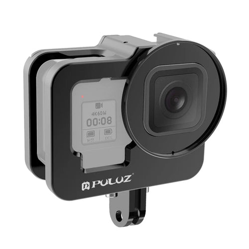 PULUZ PU508B For GoPro Hero 11 Black / 10 Black / 9 Black Metal Protective Camera Cage with UV Lens Filter - 1