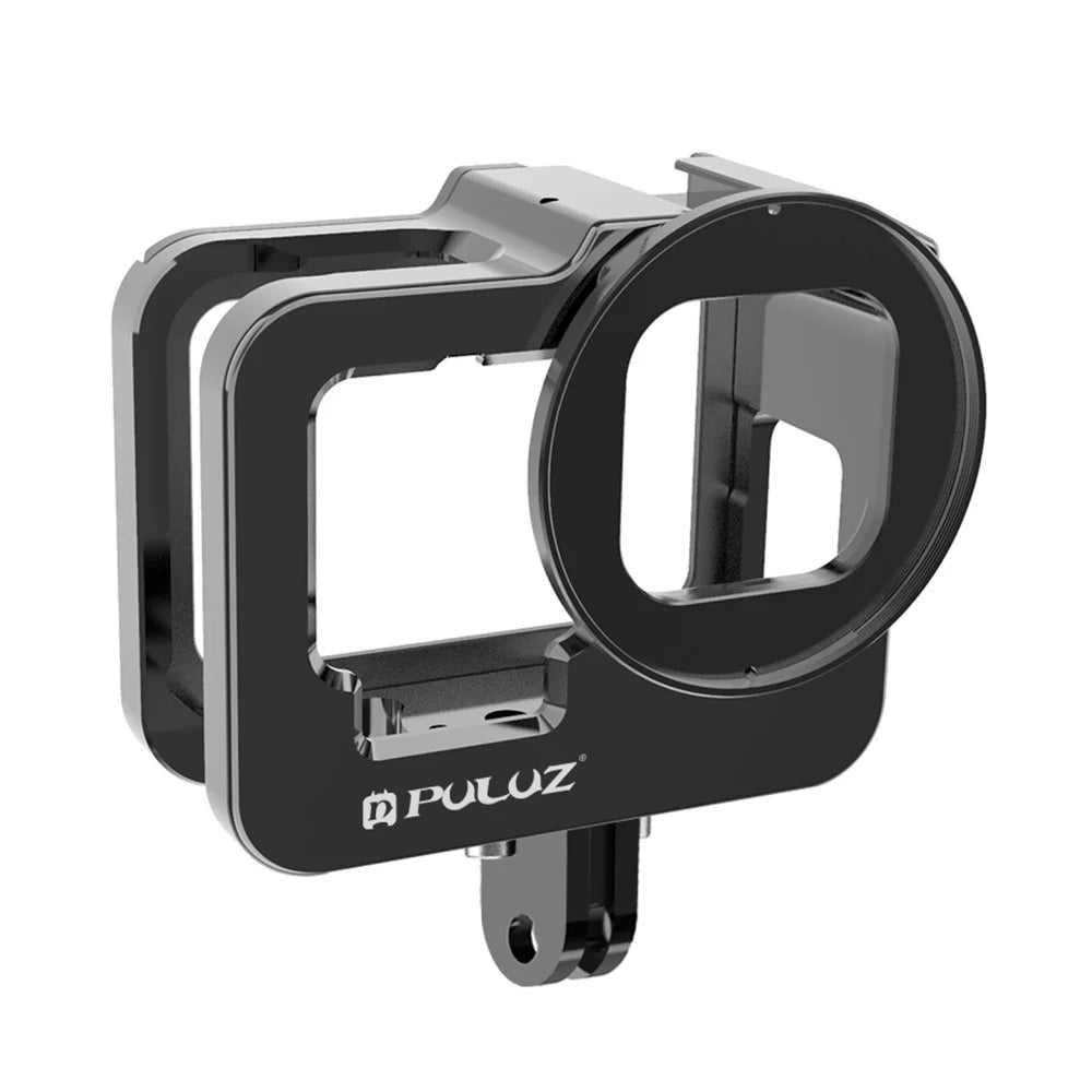 PULUZ PU508B For GoPro Hero 11 Black / 10 Black / 9 Black Metal Protective Camera Cage with UV Lens Filter - 2