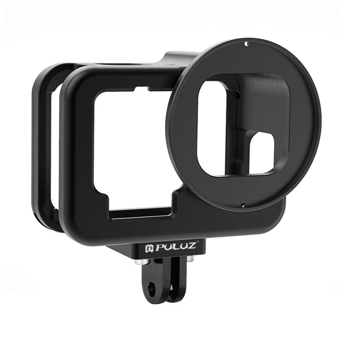 PULUZ PU509B For GoPro HERO11 Black  /  HERO10 Black  /  HERO9 Black Metal Protective Cage with Insurance Frame and 52mm UV Lens - 2
