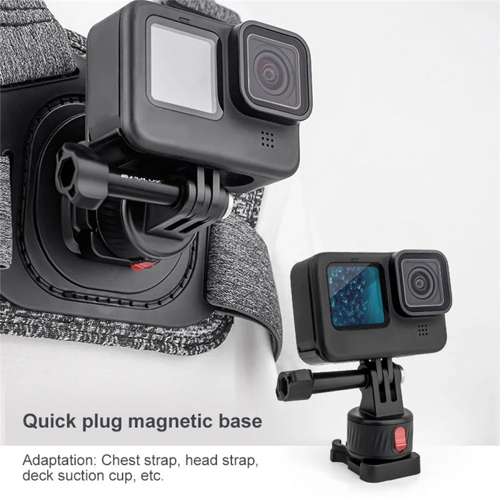 PULUZ PU707B For GoPro / Insta360 Action Camera Quick Release Magnetic Mount Connection Base - 3