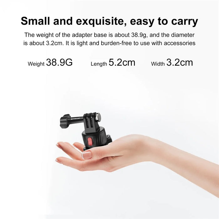 PULUZ PU707B For GoPro / Insta360 Action Camera Quick Release Magnetic Mount Connection Base - 5