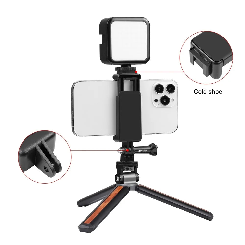 PULUZ PU308 For GoPro Hero / Yi / Sargo Action Camera Selfie Stick Phone Mount Clamp - 5