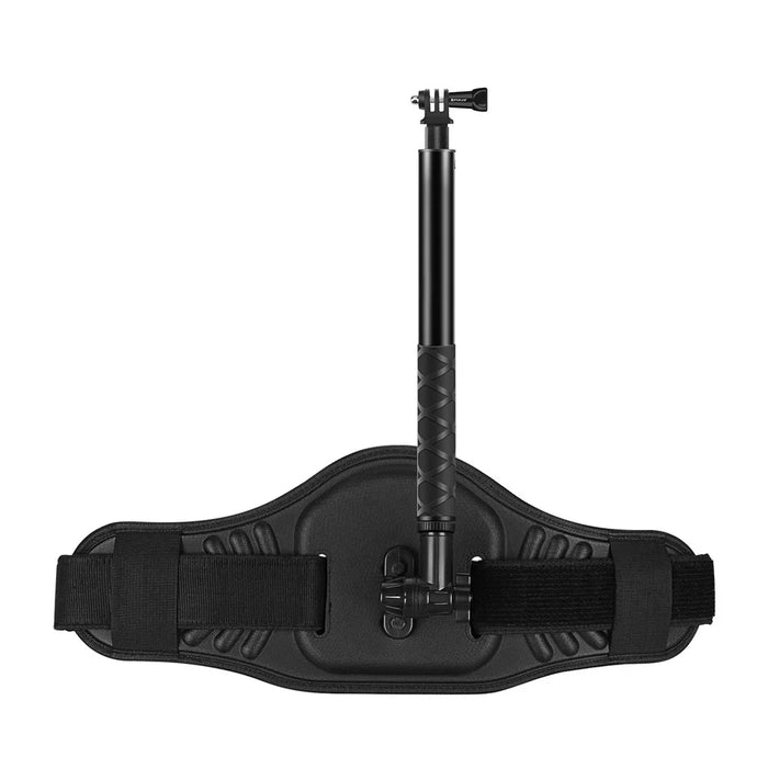 PULUZ PU907 Waist Belt Mount Strap for Insta360 ONE X / GoPro Fusion / Ricoh Theta S / Theta V / Theta SC Action Camera with Selfie Stick Kit Set - 2