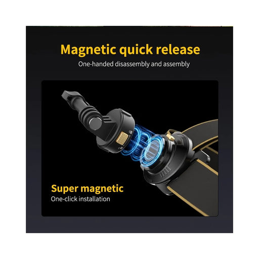 PULUZ PU1050B Magnetic Quick Release Head Strap for Action Camera POV Hands Free Shooting - 2