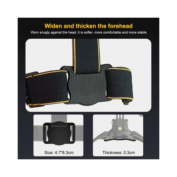 PULUZ PU1050B Magnetic Quick Release Head Strap for Action Camera POV Hands Free Shooting - 3