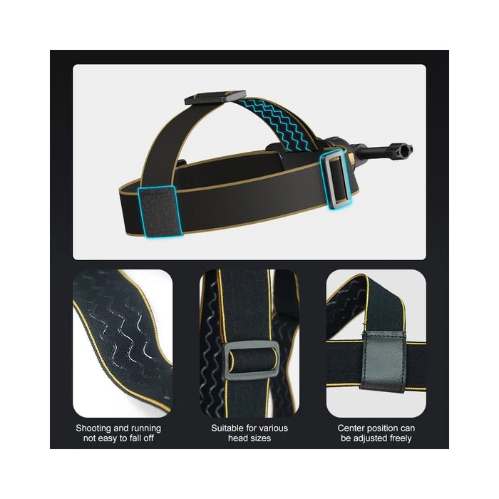 PULUZ PU1050B Magnetic Quick Release Head Strap for Action Camera POV Hands Free Shooting - 4