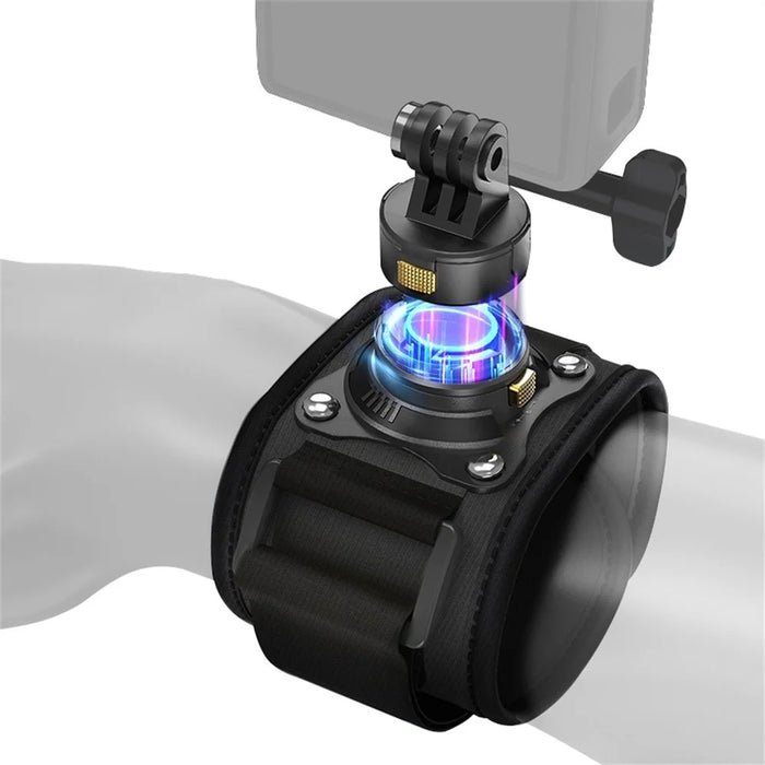 PULUZ PU1054B Magnetic Quick Release Wrist Strap Mount for GoPro / Insta360 / DJI Action Camera Hands Free POV Shooting - 1