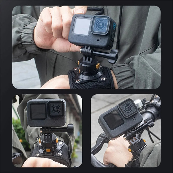 PULUZ PU1054B Magnetic Quick Release Wrist Strap Mount for GoPro / Insta360 / DJI Action Camera Hands Free POV Shooting - 6