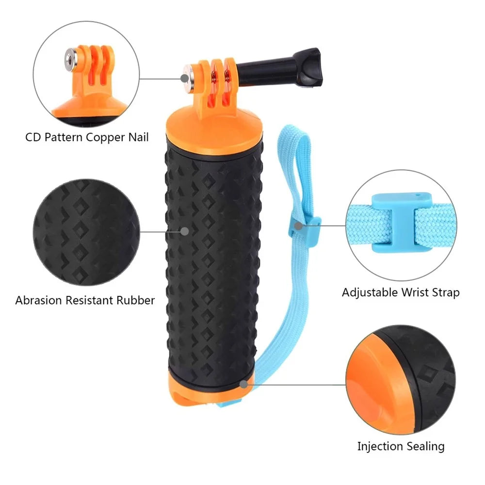 PULUZ PU329 For GoPro Hero Series / Insta360 One R / DJI Osmo Action Camera Buoyancy Rod Selfie Stick Waterproof Hand Grip - 4