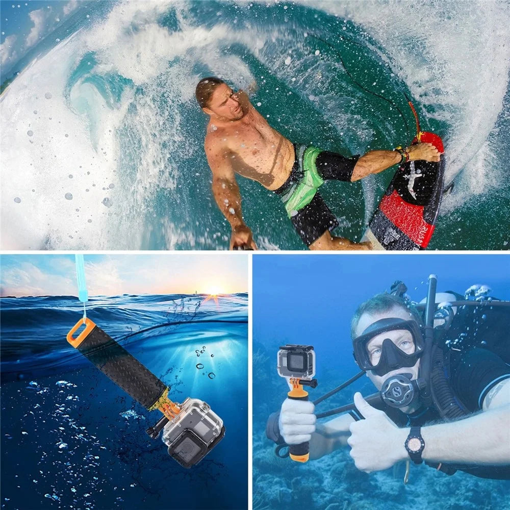 PULUZ PU329 For GoPro Hero Series / Insta360 One R / DJI Osmo Action Camera Buoyancy Rod Selfie Stick Waterproof Hand Grip - 6