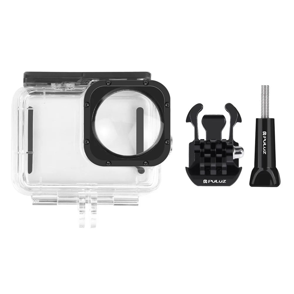 PULUZ PU559 For GoPro HERO11 Black / 10 Black / 9 Black Waterproof Case Max Lens Mod 40m Underwater Housing with Mount Base - 7