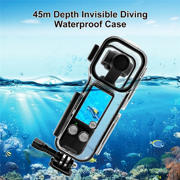 PULUZ PU967T For DJI Osmo Pocket 3 Waterproof Case 45m Underwater Action Camera Protective Housing Shell - 4