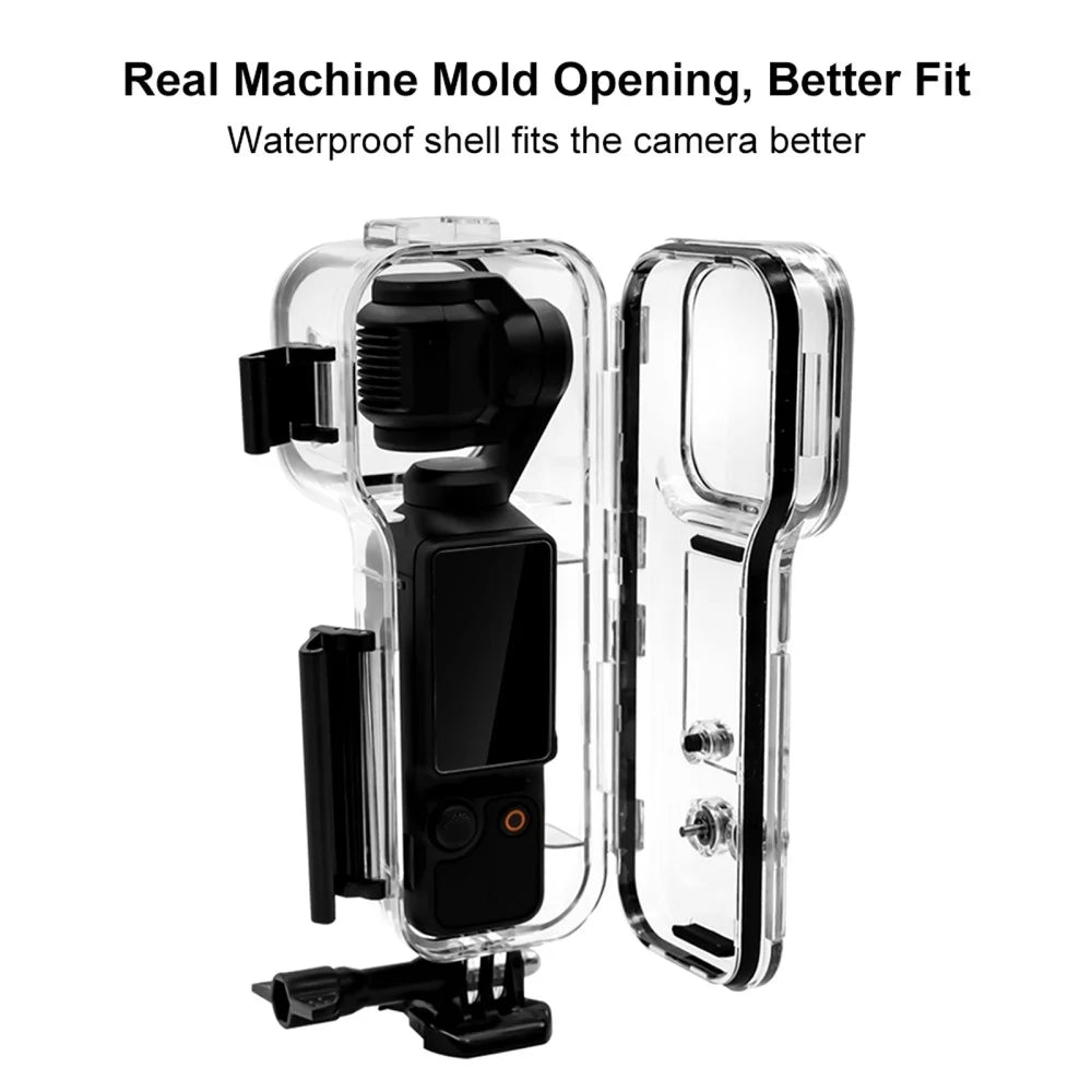 PULUZ PU967T For DJI Osmo Pocket 3 Waterproof Case 45m Underwater Action Camera Protective Housing Shell - 5