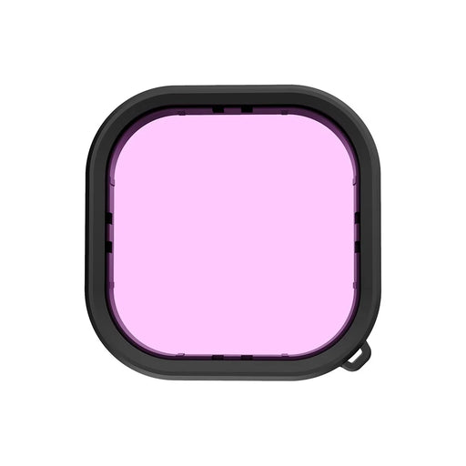 TELESIN GP-FLT-904 3 in 1 Waterproof Case Filters for GoPro Hero 9 / 10 / 11 Red / Pink / Purple Lens Filter Set - 2