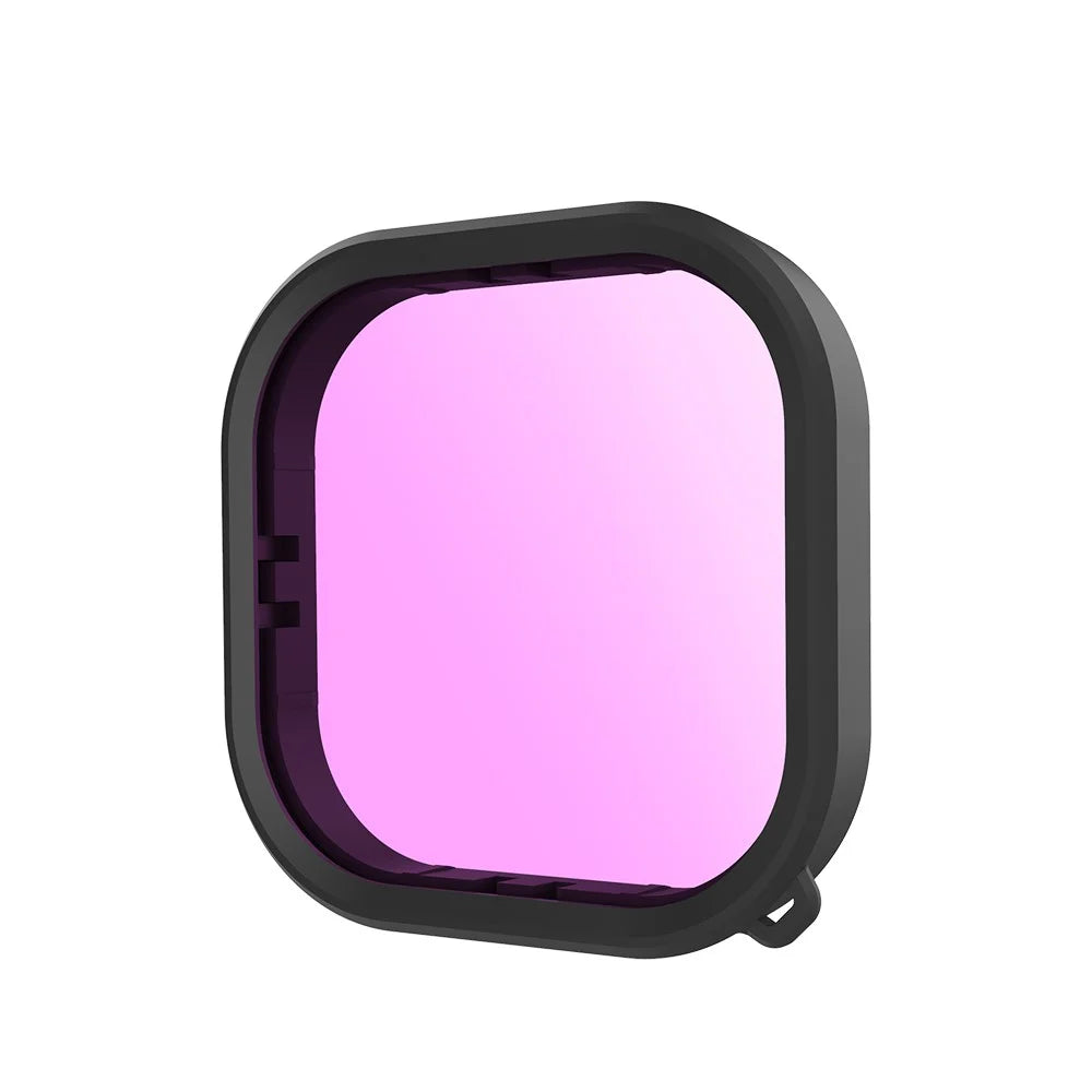 TELESIN GP-FLT-904 3 in 1 Waterproof Case Filters for GoPro Hero 9 / 10 / 11 Red / Pink / Purple Lens Filter Set - 3