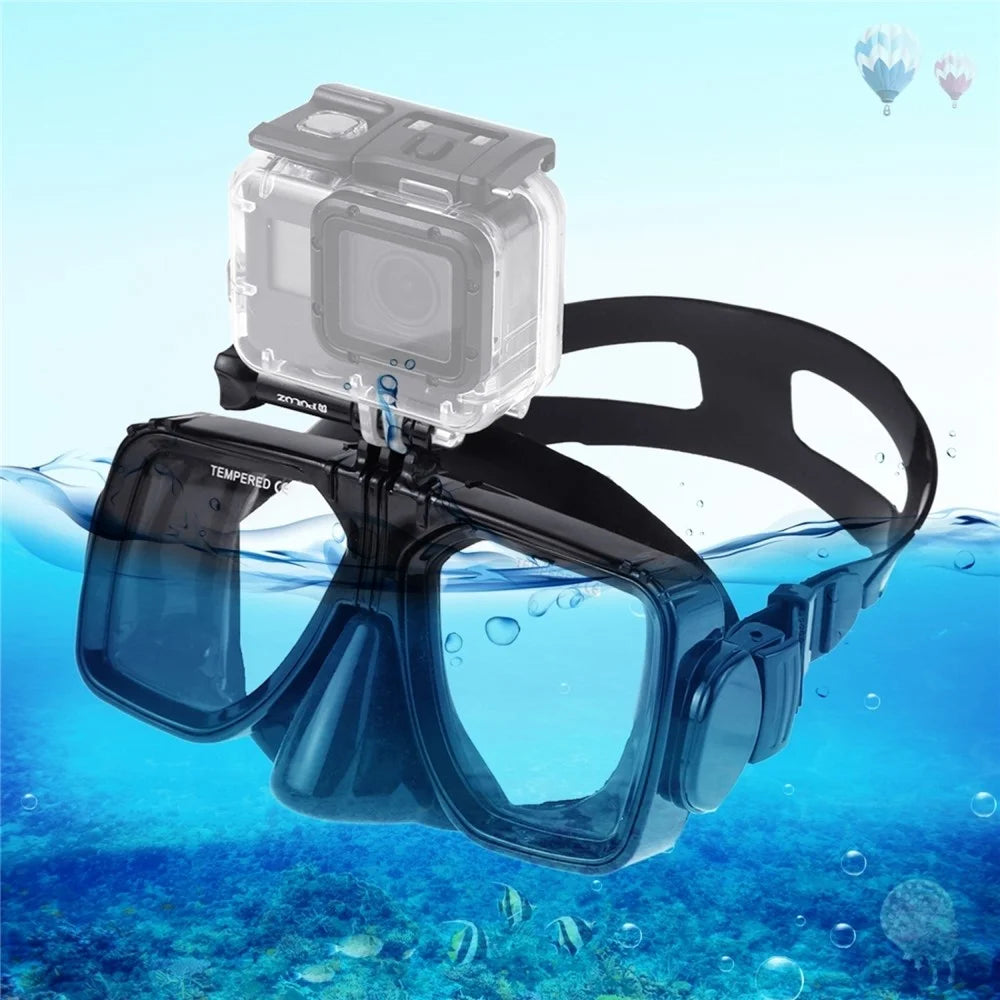 PULUZ PU401 Diving Goggles for GoPro Hero Series / Insta360 One R / DJI Osmo Action Camera Mount Anti Fog Glasses - 1