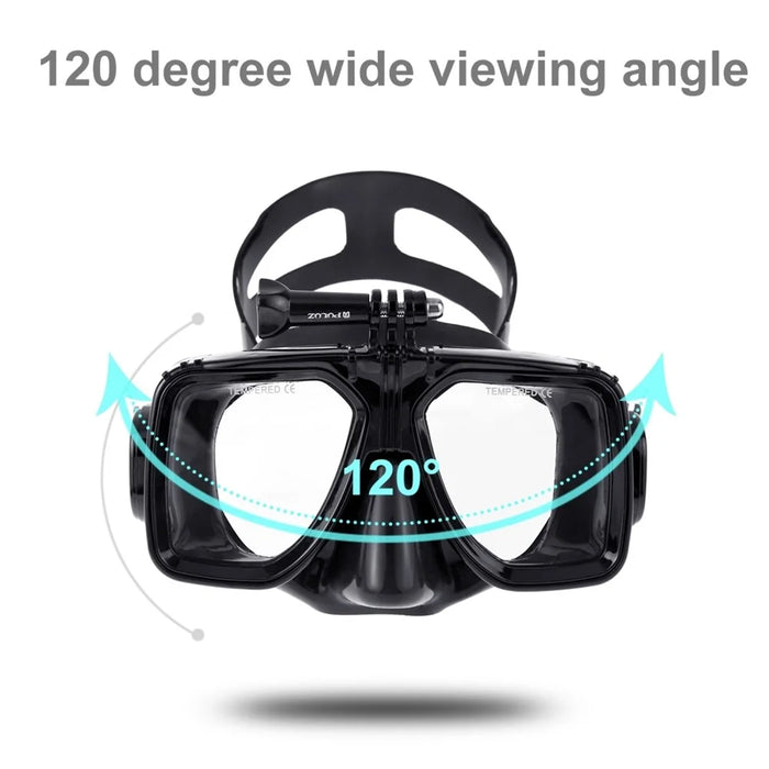PULUZ PU401 Diving Goggles for GoPro Hero Series / Insta360 One R / DJI Osmo Action Camera Mount Anti Fog Glasses - 2