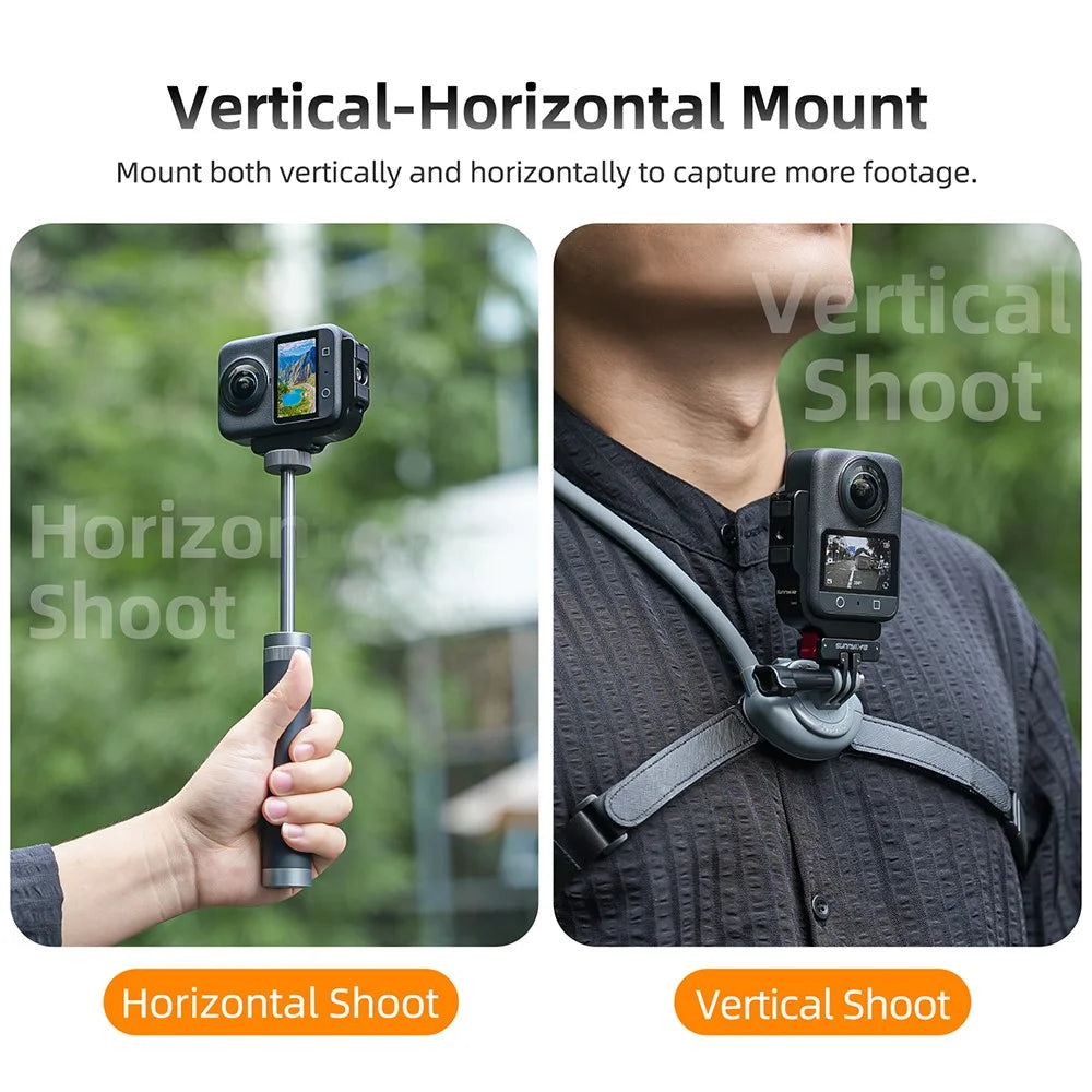 SUNNYLIFE OS-ZJ032 For DJI Osmo 360 Camera L-Type Vertical Horizontal Mount with Magnetic Expansion Adapter - 4