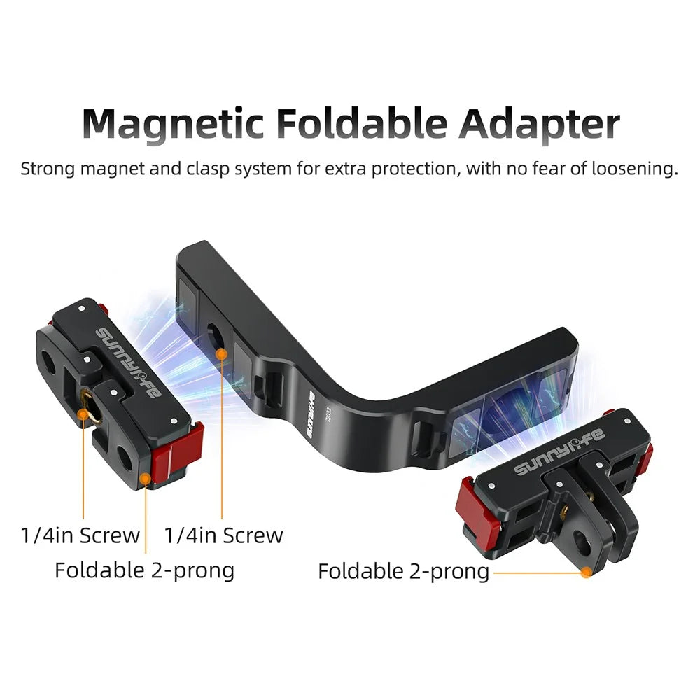 SUNNYLIFE OS-ZJ032 For DJI Osmo 360 Camera L-Type Vertical Horizontal Mount with Magnetic Expansion Adapter - 5
