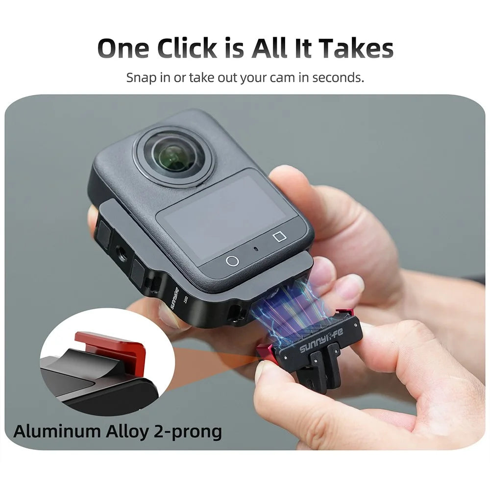 SUNNYLIFE OS-ZJ032 For DJI Osmo 360 Camera L-Type Vertical Horizontal Mount with Magnetic Expansion Adapter - 6