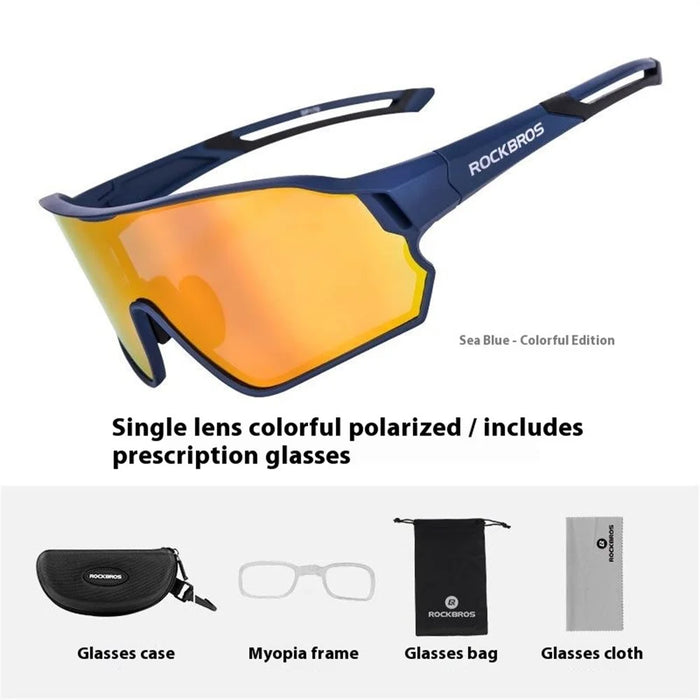 ROCKBROS Sports Glasses for Cycling Running Shatterproof PC Lens Windproof Polarized Sunglasses - 10134 - 2