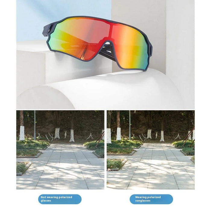 ROCKBROS Sports Glasses for Cycling Running Shatterproof PC Lens Windproof Polarized Sunglasses - 10134 - 5