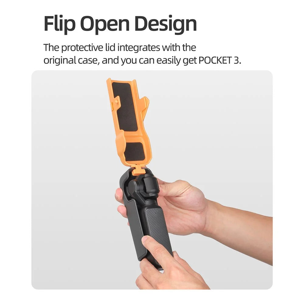 SUNNYLIFE OP3-K019 For DJI Osmo Pocket 3 Magnetic Closure Camera Filter Storage Case with Hand Strap - Pink - 7