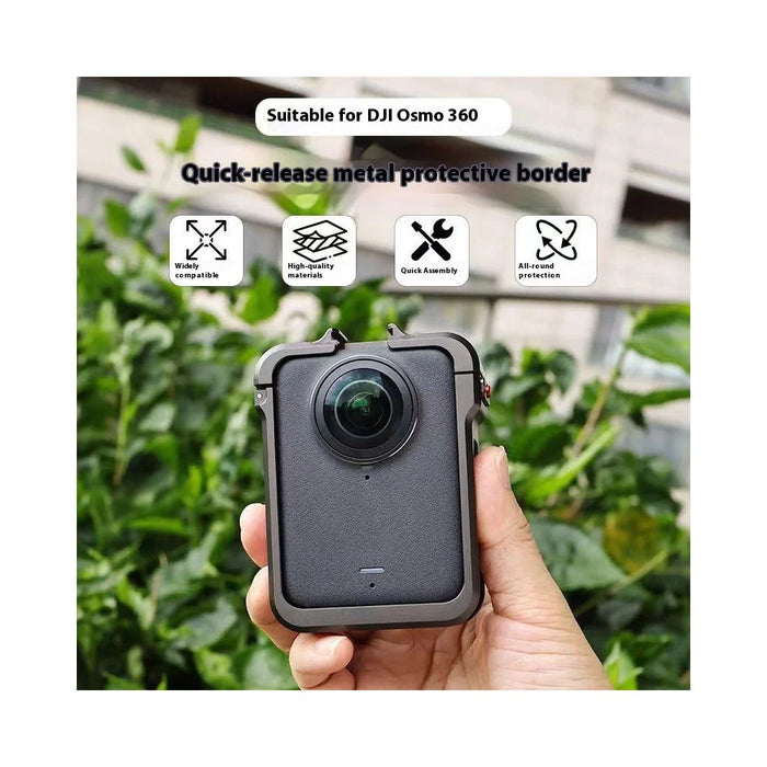 For DJI Osmo 360 Camera Quick Release Protective Frame Aluminum Alloy Cold Shoe Mount - 2