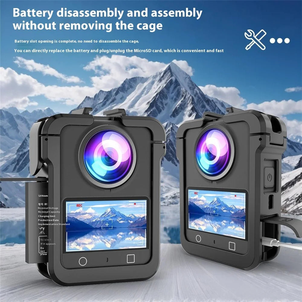For DJI Osmo 360 Camera Cage Magnetic Quick Release Hard PC Protective Frame with 1 / 4" Adapter - 6