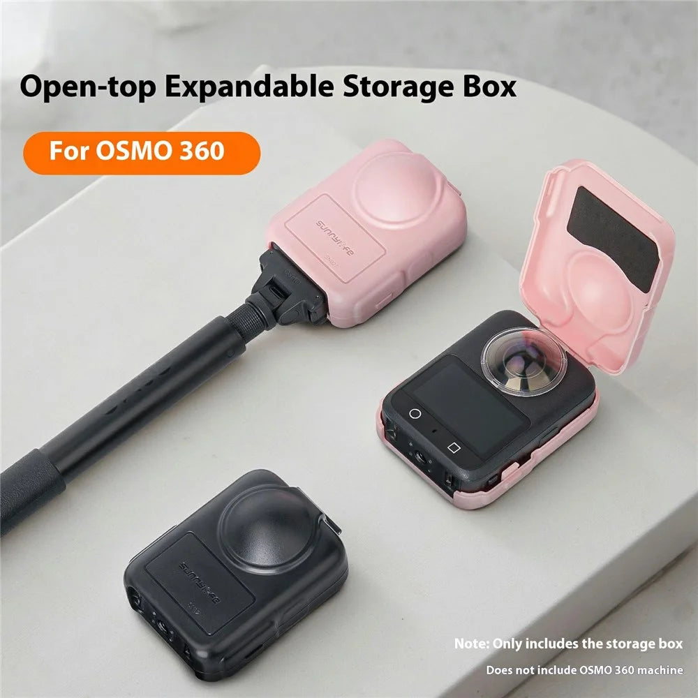 SUNNYLIFE OS-SN027 For DJI Osmo 360 Camera Storage Case Anti Scratch Dustproof Protective Box - Black - 2