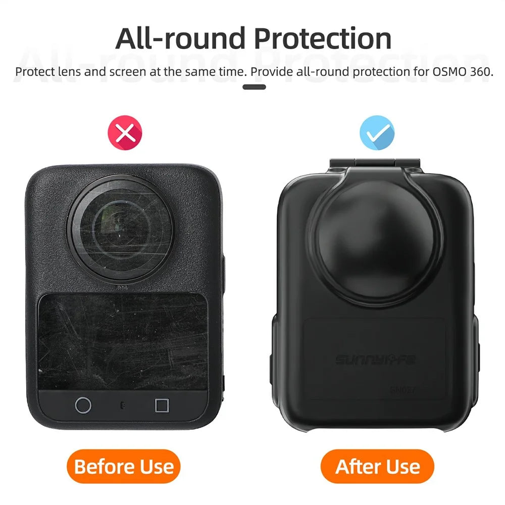 SUNNYLIFE OS-SN027 For DJI Osmo 360 Camera Storage Case Anti Scratch Dustproof Protective Box - Black - 3
