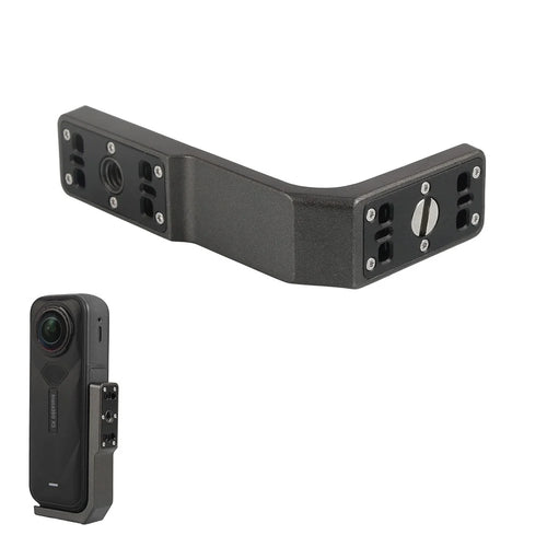 For Insta360 X5 / X4 / X3 Camera Mount Horizontal Vertical Aluminum Alloy Anti Shake Mounting Bracket - 1