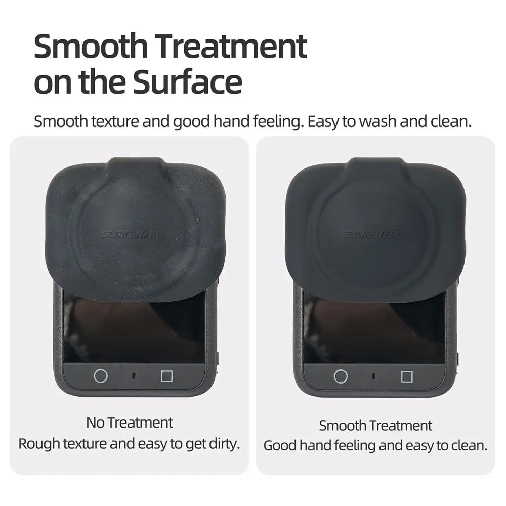 SUNNYLIFE OS-SG034 For DJI Osmo 360 Camera Lens Guard Anti Scratch Silicone Lens Protective Cover - Orange - 7