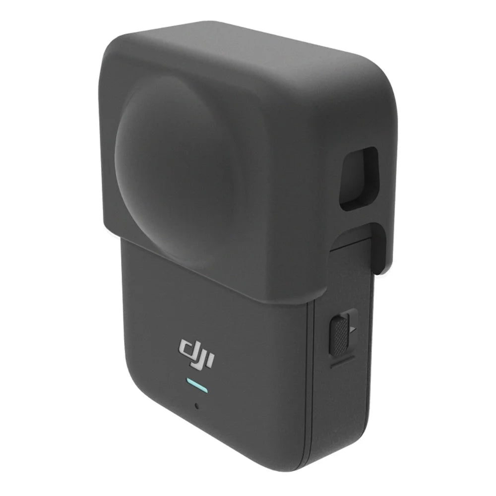 For DJI Osmo 360 Action Camera Lens Silicone Protective Case Anti Scratch Sleeve Cover Protector - Black - 2