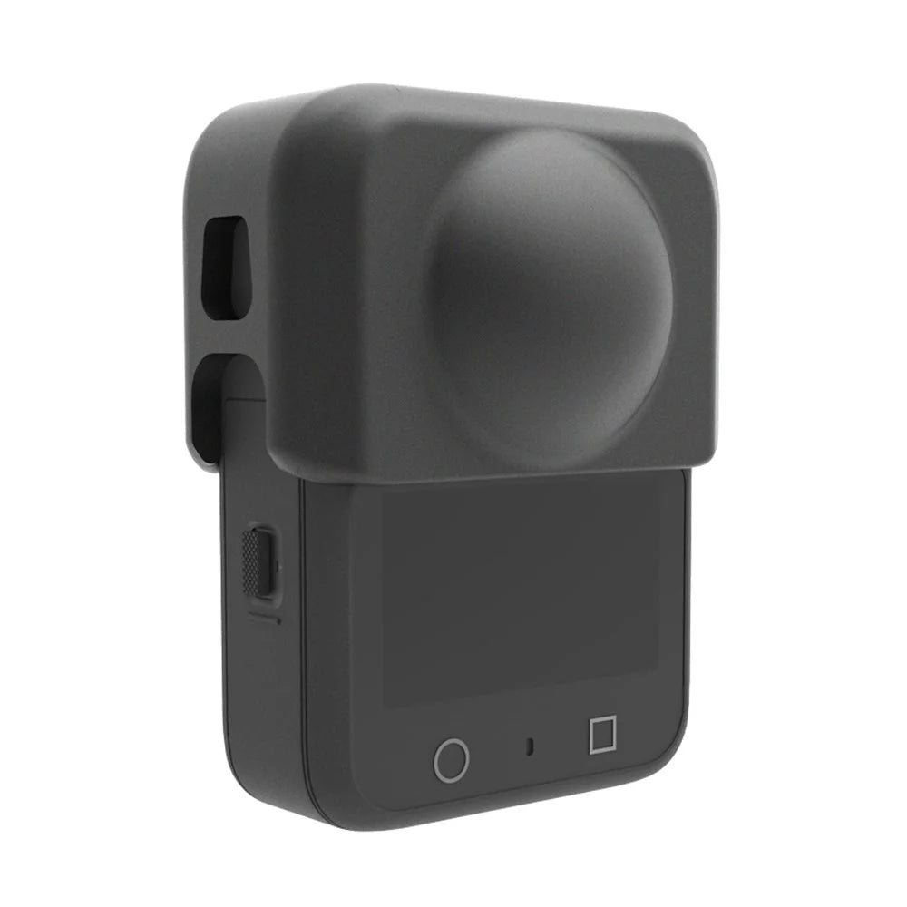 For DJI Osmo 360 Action Camera Lens Silicone Protective Case Anti Scratch Sleeve Cover Protector - Black - 3