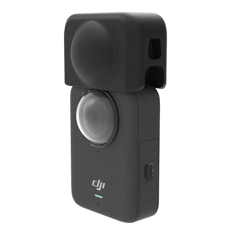 For DJI Osmo 360 Action Camera Lens Silicone Protective Case Anti Scratch Sleeve Cover Protector - Black - 5