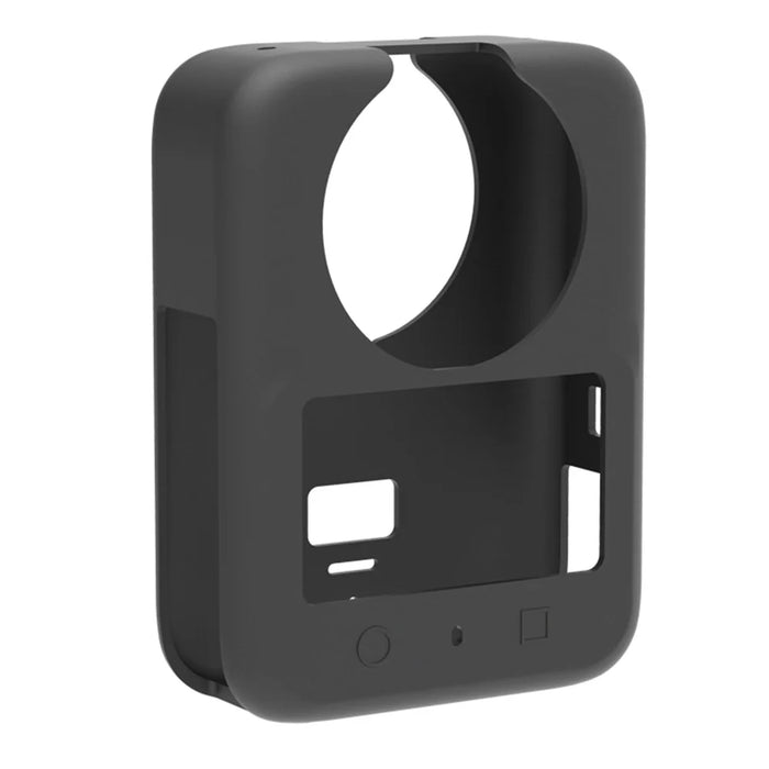 For DJI Osmo 360 Action Camera Silicone Case with Lens Cap Shockproof Protective Sleeve Cover - Black - 3