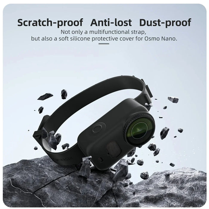 SUNNYLIFE ON-ZD050 Silicone Case for DJI Osmo Nano Action Camera Integrated Wristband Cover Multi-Functional Camera Accessory - 6