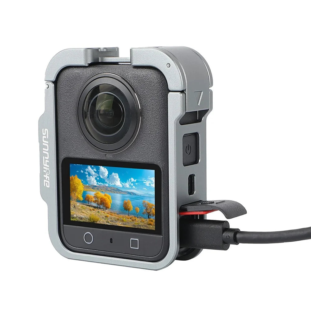 SUNNYLIFE OS-BK040 For DJI Osmo 360 Metal Frame Cage Vertical / Horizontal Shooting Camera Protective Cover - 3