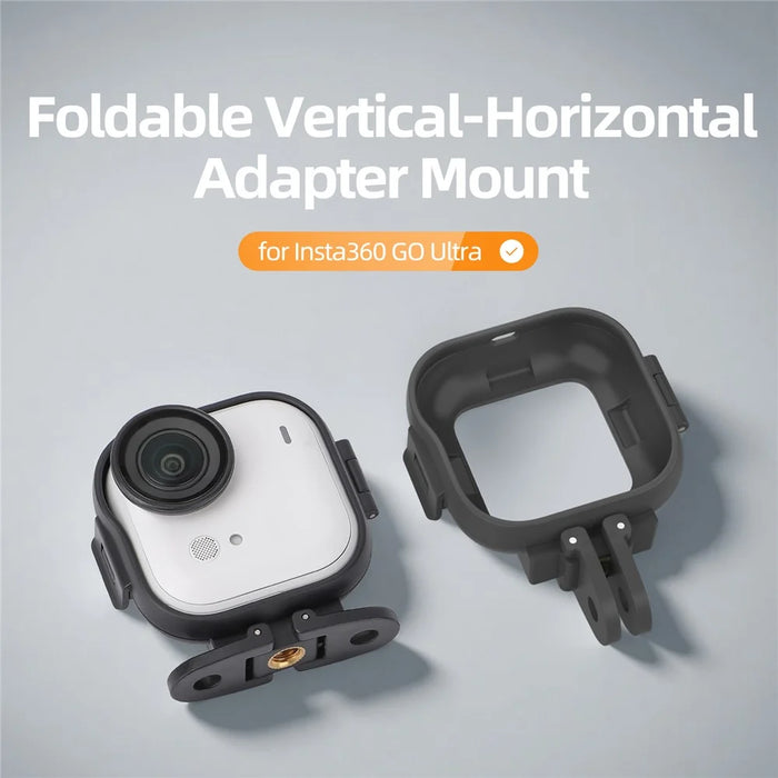 SUNNYLIFE GU-BK047 For Insta360 Go Ultra Camera Foldable Vertical and Horizontal Mount Frame Adapter - 5