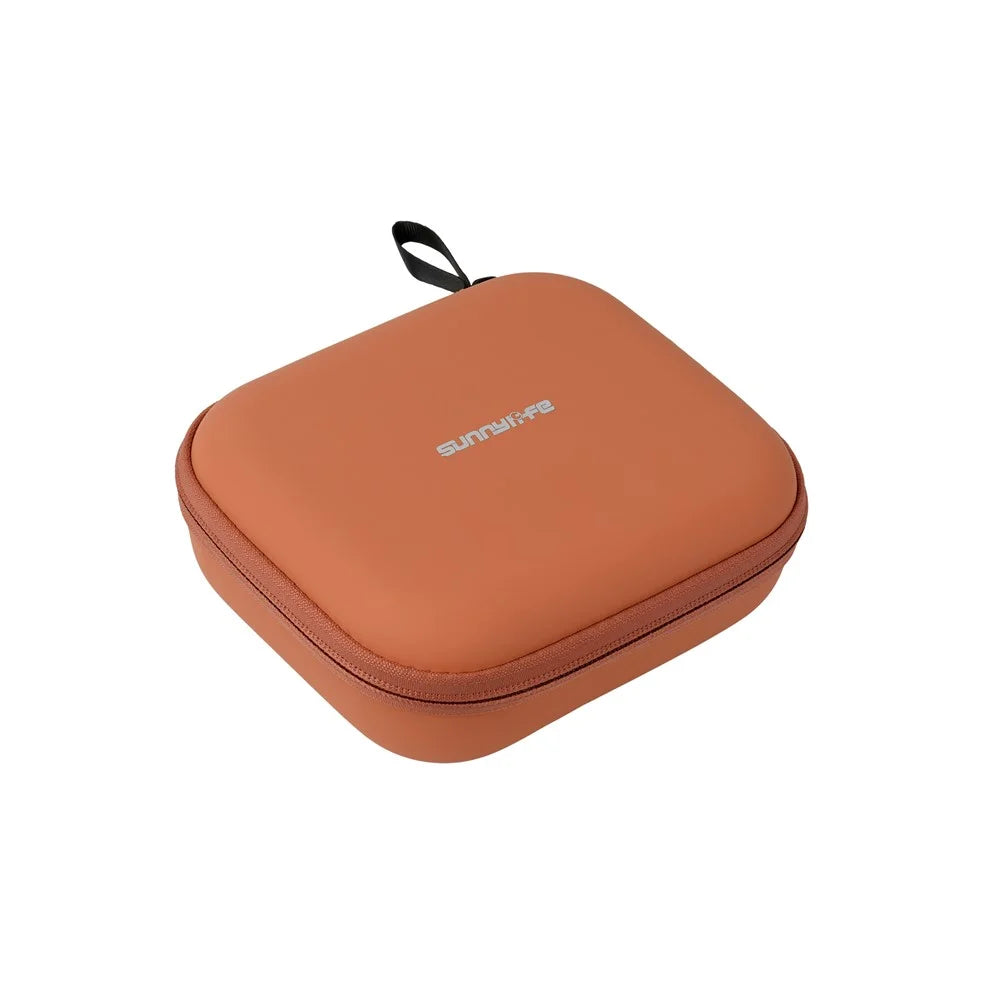 SUNNYLIFE ON-B0102 For DJI Osmo Nano Standard Kit Case Portable Leather EVA Storage Bag with Carabiner - Orange - 3